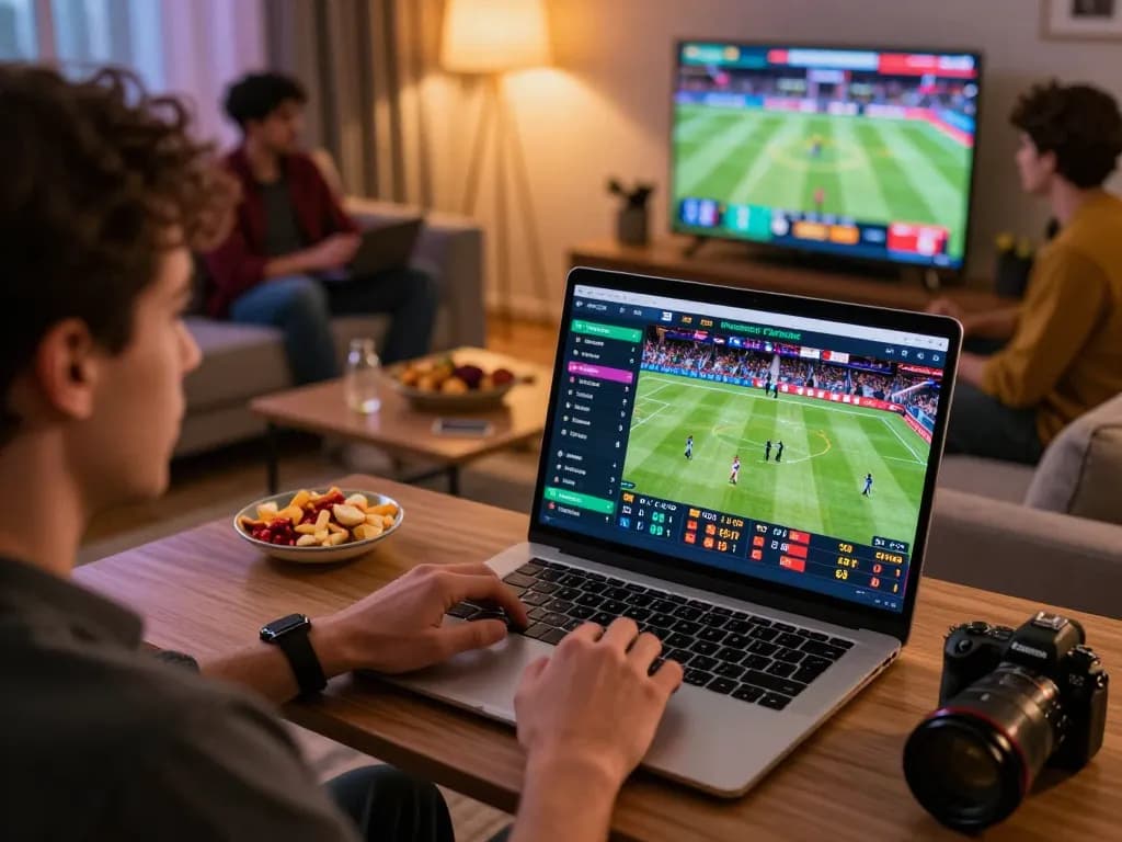 siti scommesse stranieri live sports betting scene with strategic focus and engaging atmosphere