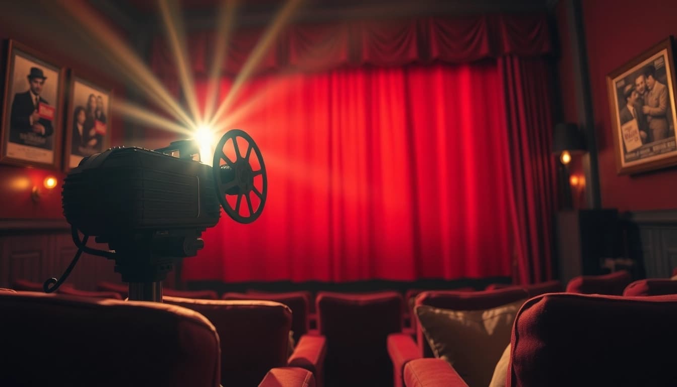 ดูหนัง ในโรงภาพยนตร์คลาสสิกพร้อมเครื่องฉายหนังเก่าและบรรยากาศที่เข้มข้น