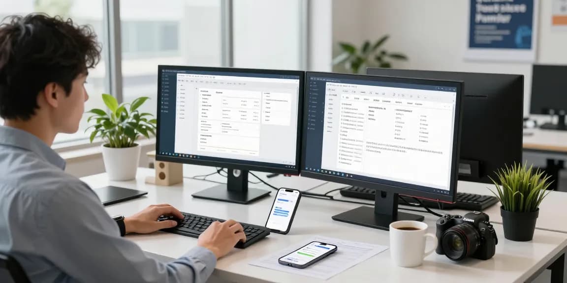 Detect fraud receipt with AI technology in a modern office