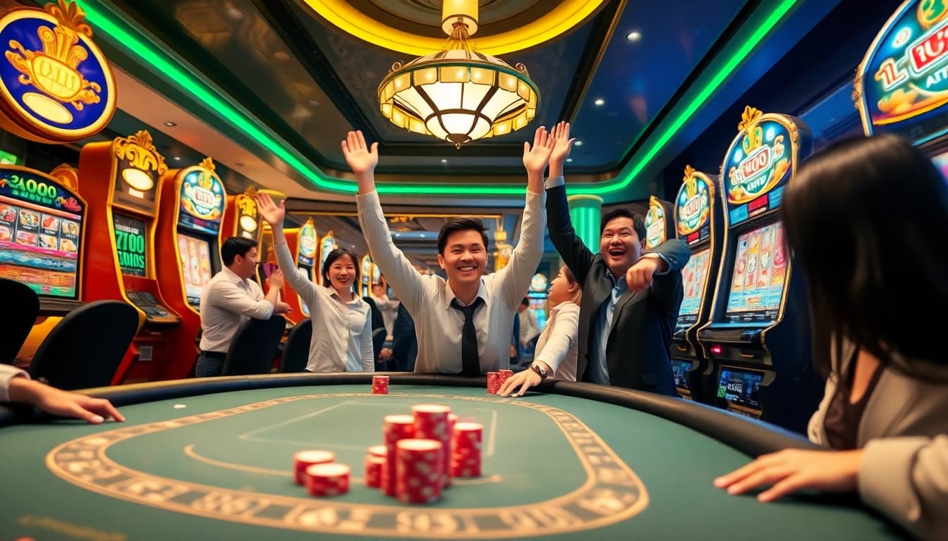 Engage in thrilling games on the Platform Leci123 at a vibrant online casino.