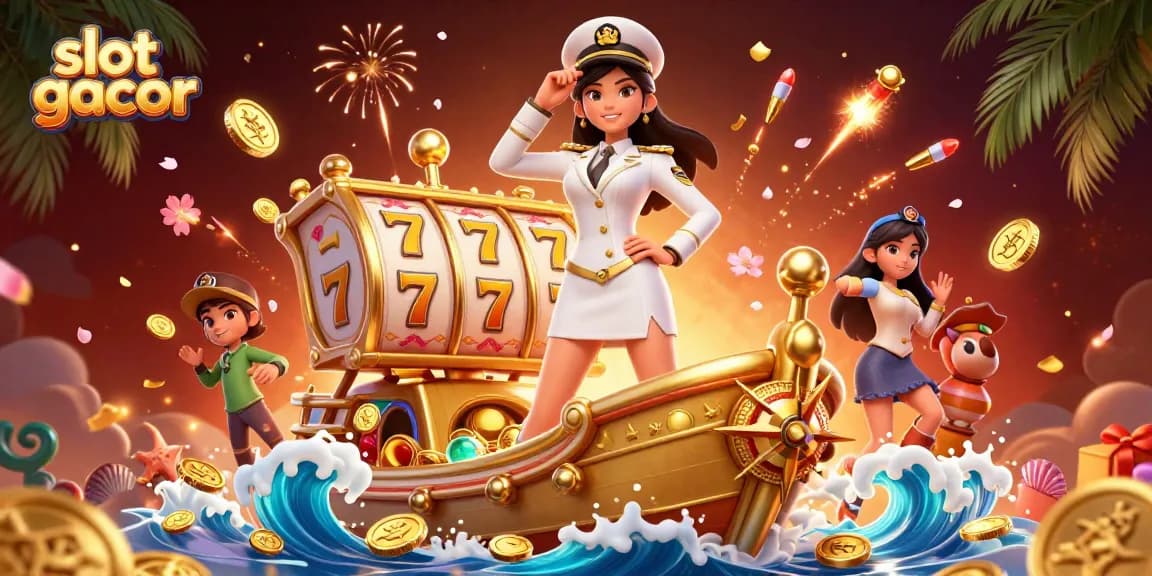 Experience thrilling slot gacor action with vibrant characters and dynamic game elements.