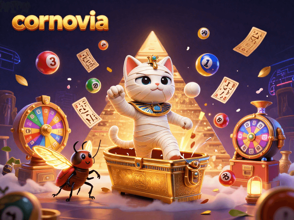 Experience thrilling gameplay at cornovia with a dynamic casino scene featuring vibrant elements.