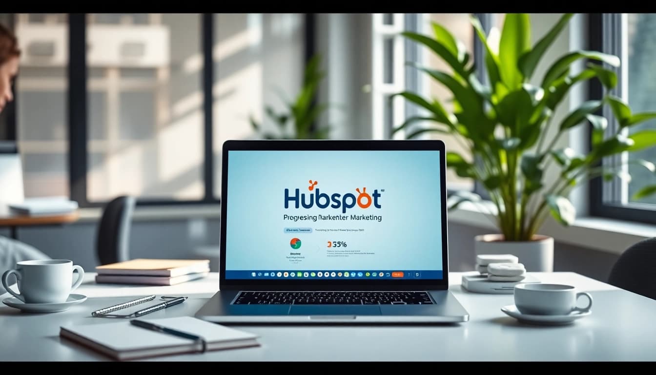 Enhance your strategy with hubspot free tools in a professional workspace overview.