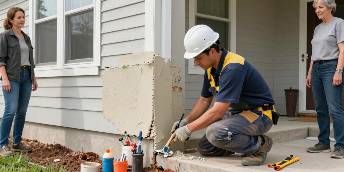 Parging repair Regina by expert local contractor providing trusted services for durable foundation repairs.