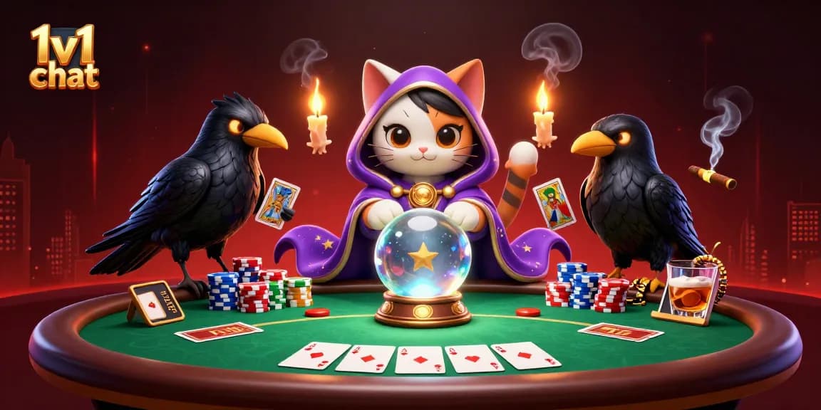 Engage in thrilling 1v1 chat at our casino-themed random video chat, connecting with players worldwide.