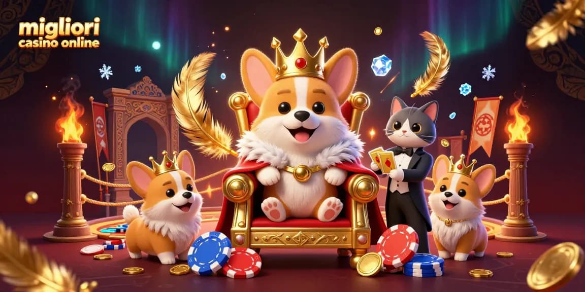 I migliori casino online offrono divertimento con slot e giochi avvincenti in un'illustrazione colorata.