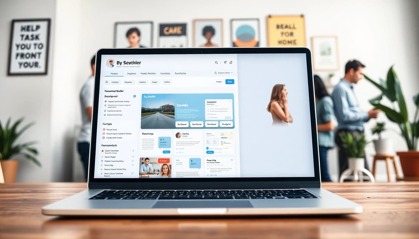 Creating a standout Resume Builder interface with customizable templates in an engaging workspace.