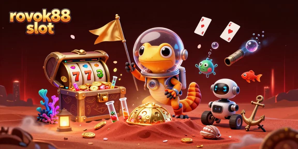 Win big with rokok88 slot as a Martian gecko uncovers a golden casino on Mars!