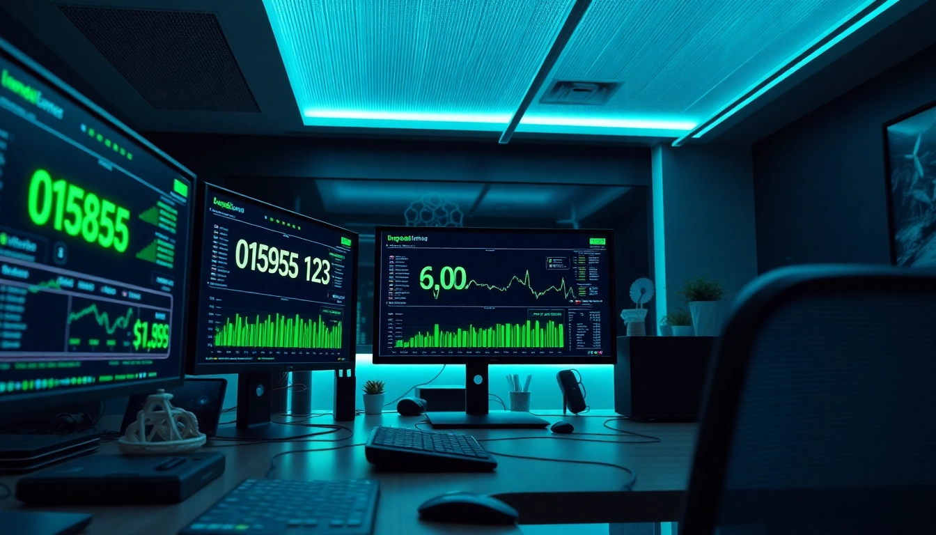 Visual representation of dogecoin cloud mining earnings in a modern digital miner's workspace.