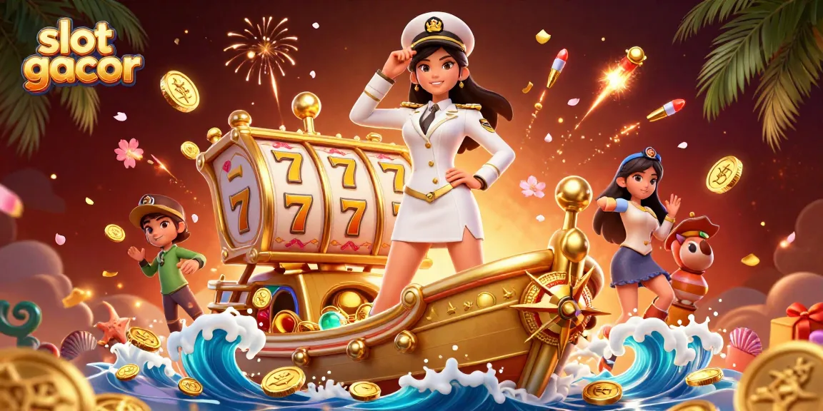 Experience thrilling slot gacor action with vibrant characters and dynamic game elements.