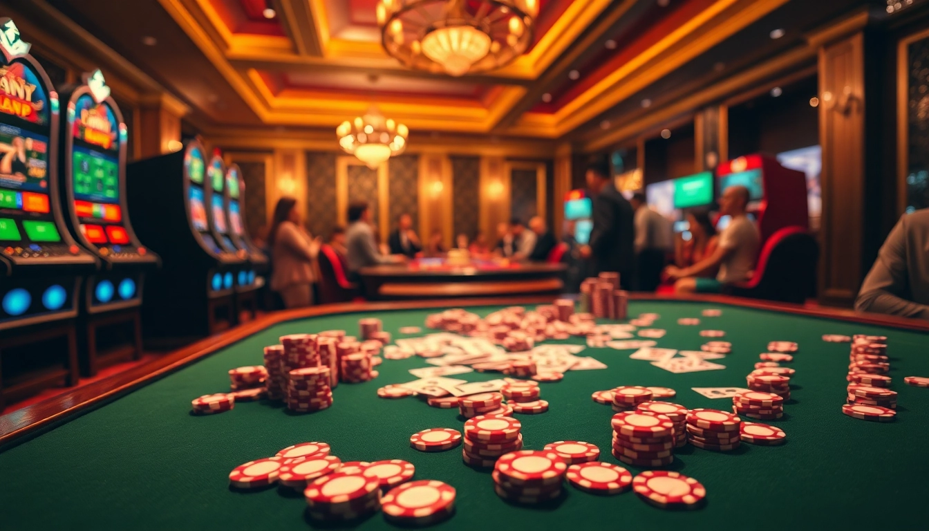 Vivez le frisson du casino en ligne français avec des tables de luxe, des machines à sous vibrantes et des joueurs engagés.