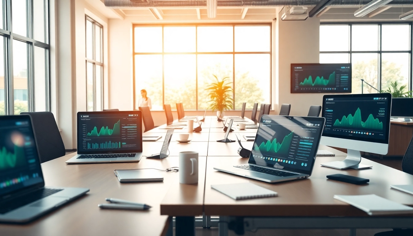 Improve your SEO performance with data analysis in a modern office setting