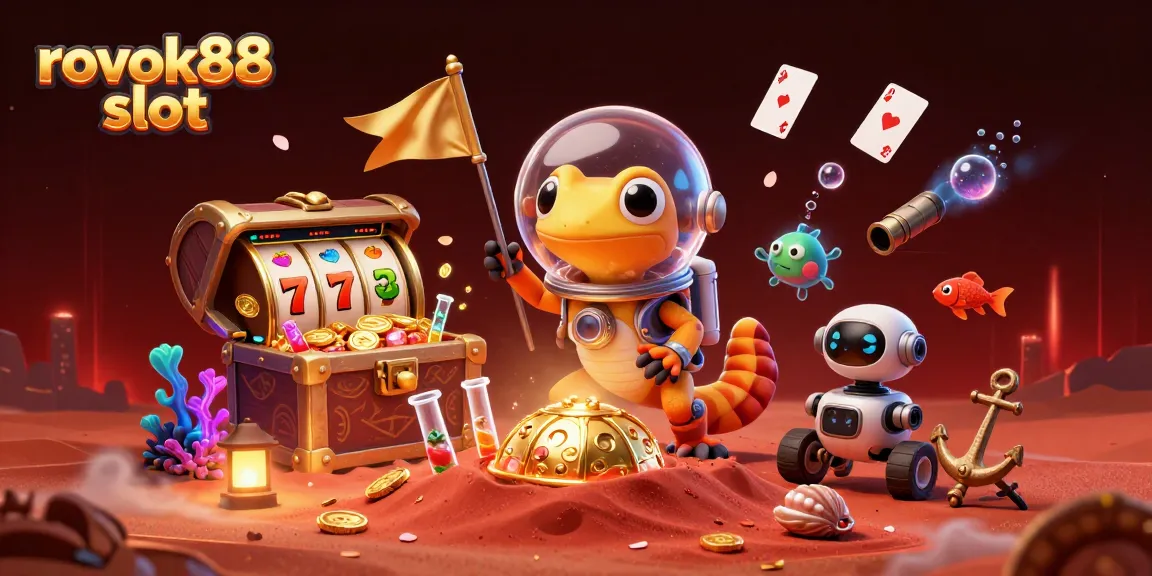 Win big with rokok88 slot as a Martian gecko uncovers a golden casino on Mars!