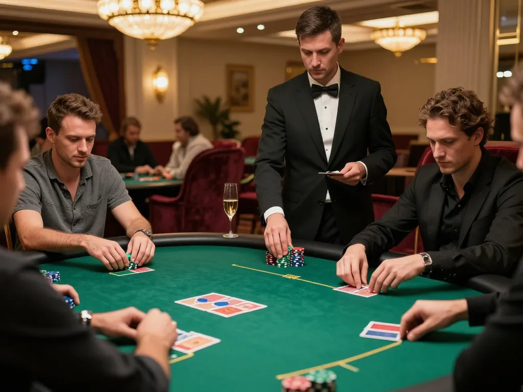 Players strategizing during a high-stakes poker game at 388bet casino