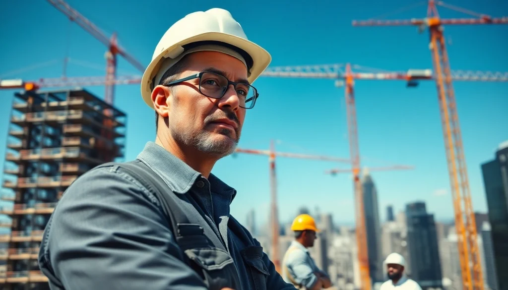 Showcasing a New York City Commercial General Contractor leading a construction team on-site.