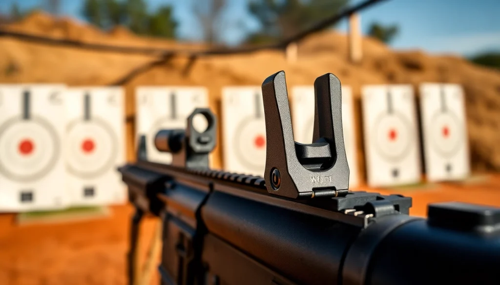 Showcasing the wot trigger ar15 in action at a shooting range, highlighting its design and features.