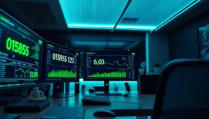 Visual representation of dogecoin cloud mining earnings in a modern digital miner's workspace.