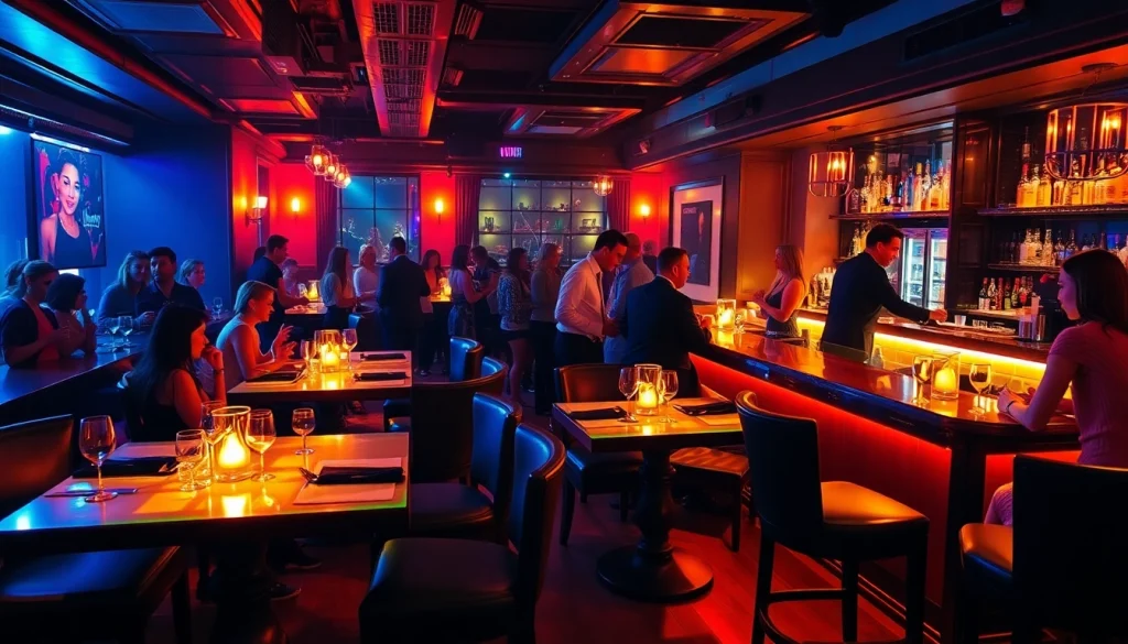 Dinner sxm experience at Club Noir with vibrant nightlife, elegant decor, and dynamic performances.