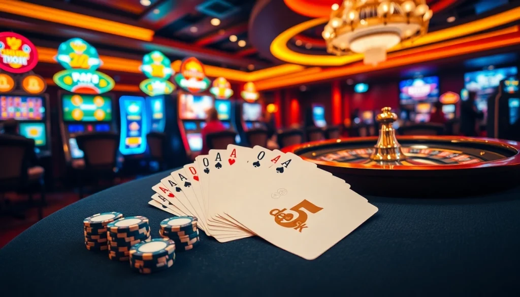 Experience thrilling gameplay at a sophisticated casino with depo 5k betting options for excitement.