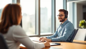 Streamlined fast warranty claims process illustrated by a customer service representative.