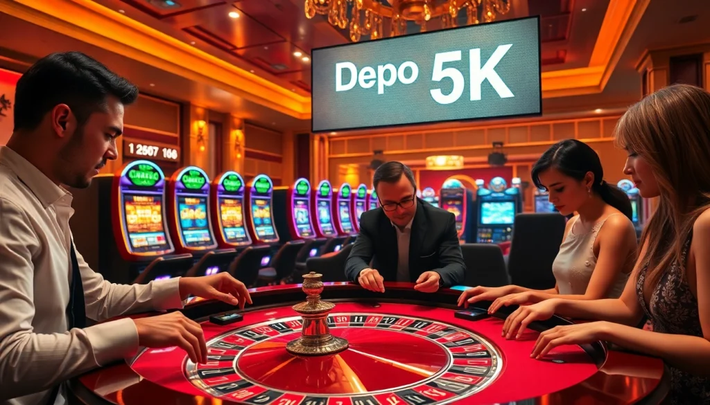 Rasakan permainan yang mendebarkan dengan Depo 5K di kasino mewah, di mana keseruan bertemu dengan setoran rendah.