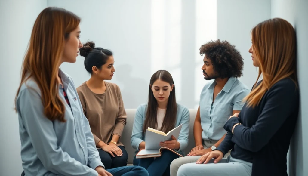 Illustration of a young woman reflecting on depression symptoms in a tranquil therapy setting.