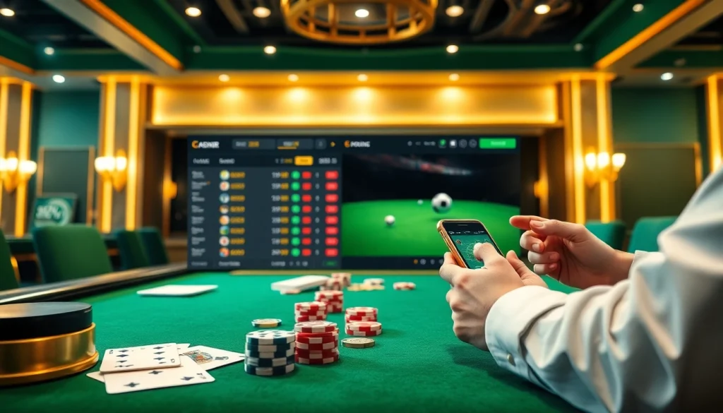 Exciting sportsbook action at situs bola online with players engaging in dynamic sports betting.