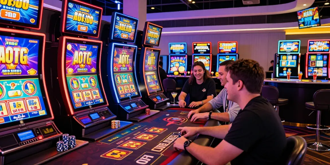 Players exploring new credit card casinos with exciting games and vibrant atmosphere.